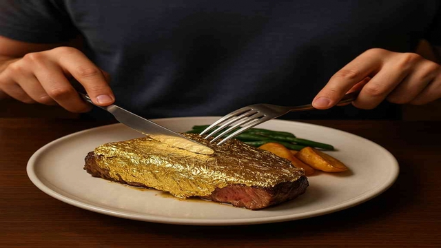 Makanan Berlapis Emas